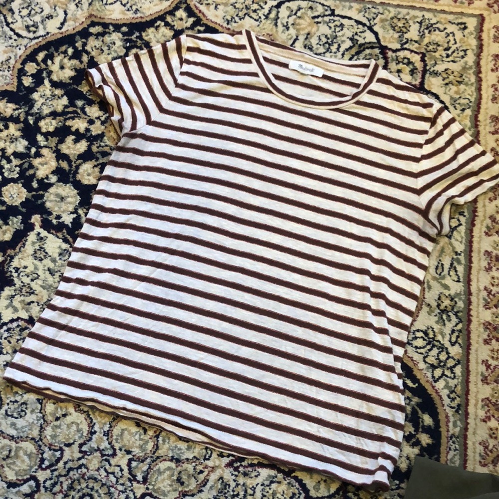 Madewell Striped Sparkle Tee